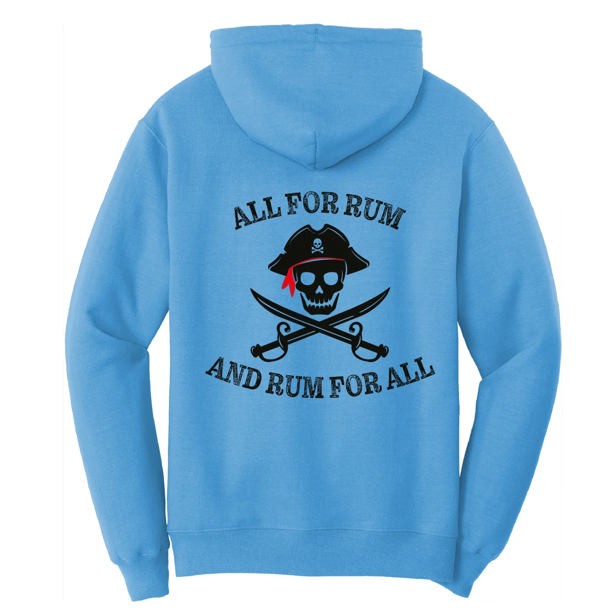 St. Pete Beach, FL "All For Rum and Rum For All" Cotton Hoodie - Image 7