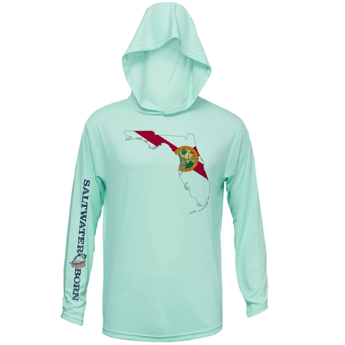 State of Florida Long Sleeve UPF 50+ Dry-Fit Hoodie - Image 35