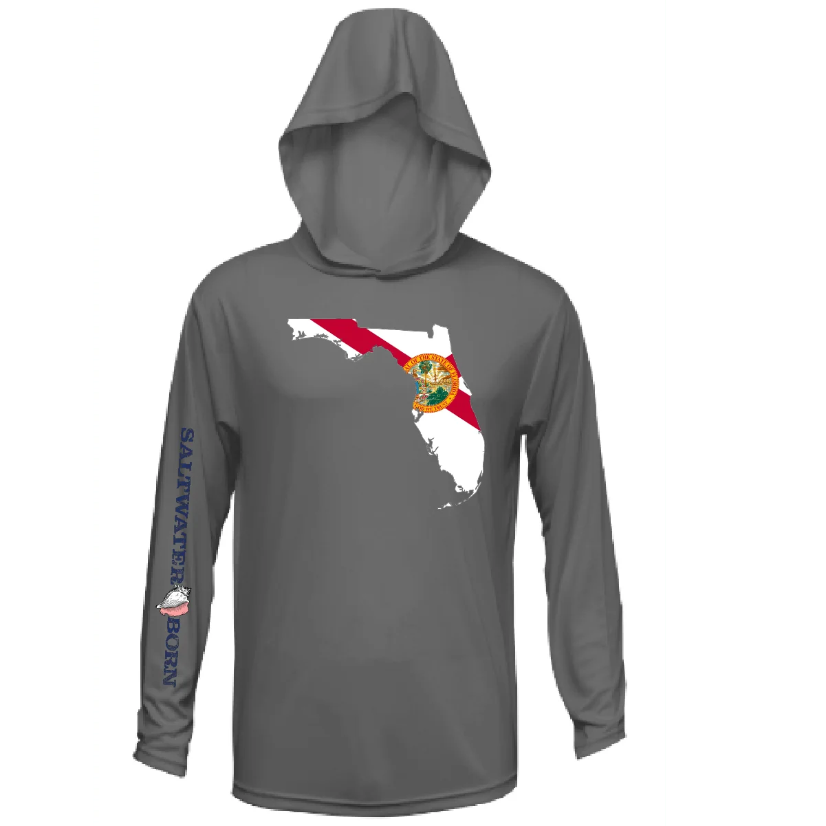 State of Florida Long Sleeve UPF 50+ Dry-Fit Hoodie - Image 49