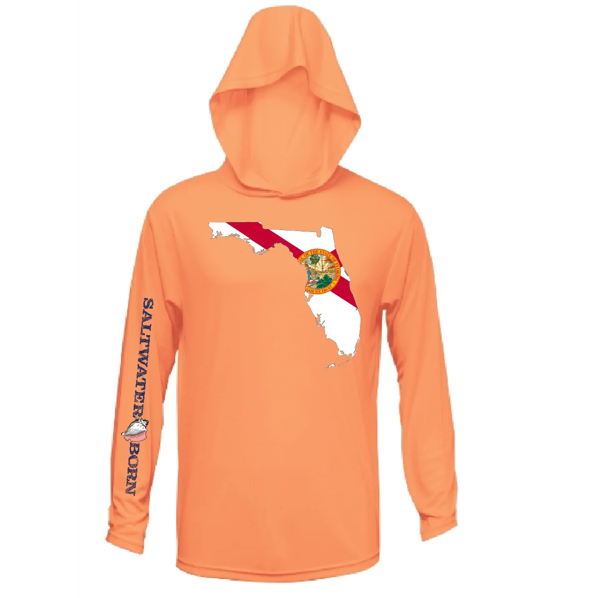 State of Florida Long Sleeve UPF 50+ Dry-Fit Hoodie - Image 59