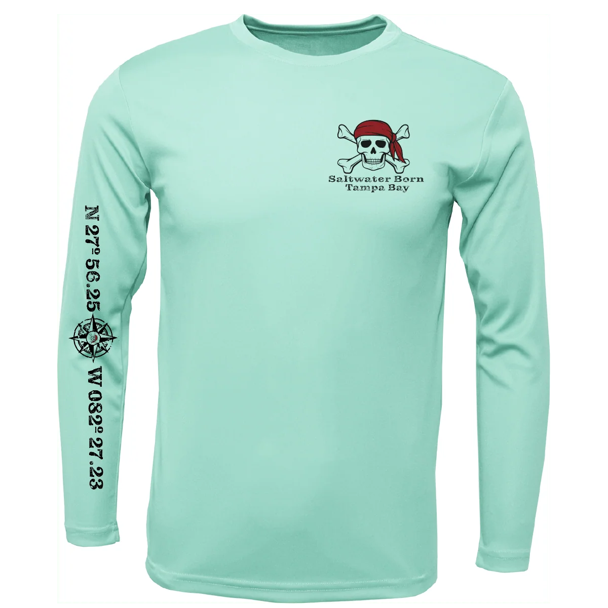 Tampa Bay Blackbeard Long Sleeve UPF 50+ Dry-Fit Shirt - Image 7