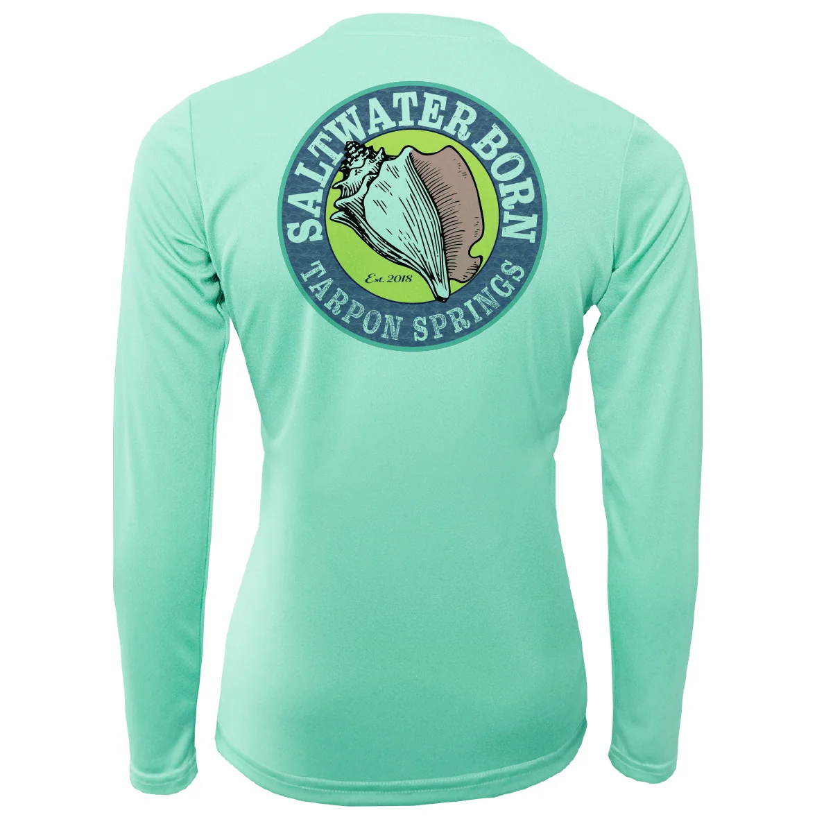 Tarpon Springs, FL "Saltwater Hair Don't Care" Long Sleeve UPF 50+ Dry-Fit Shirt - Image 6