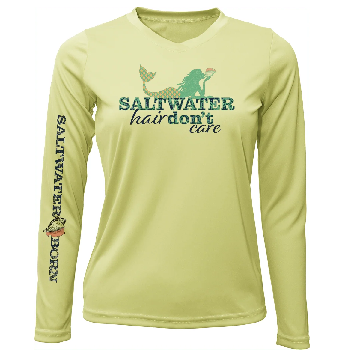 Tarpon Springs, FL "Saltwater Hair Don't Care" Long Sleeve UPF 50+ Dry-Fit Shirt - Image 8
