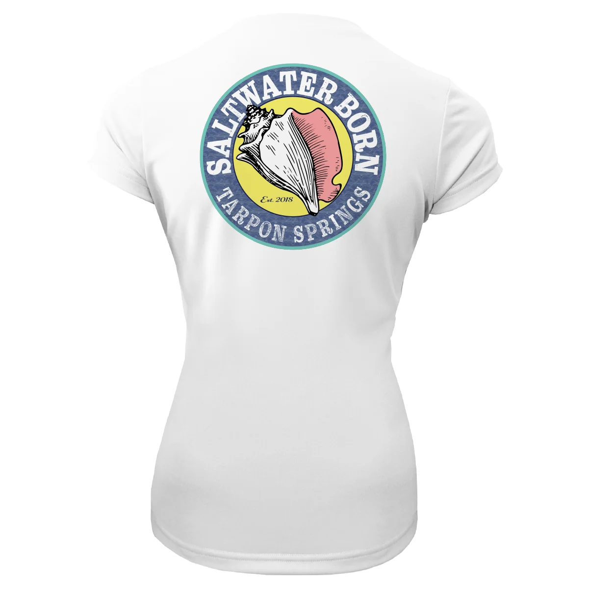 Tarpon Springs Florida Girl Women's Short Sleeve UPF 50+ Dry-Fit Shirt - Image 8