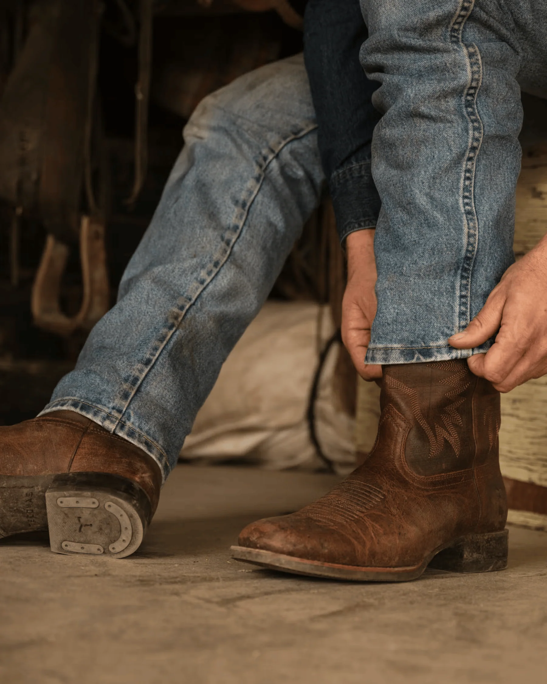 Tecovas Men's The Dusty Cigar Cowboy Boots - Image 7