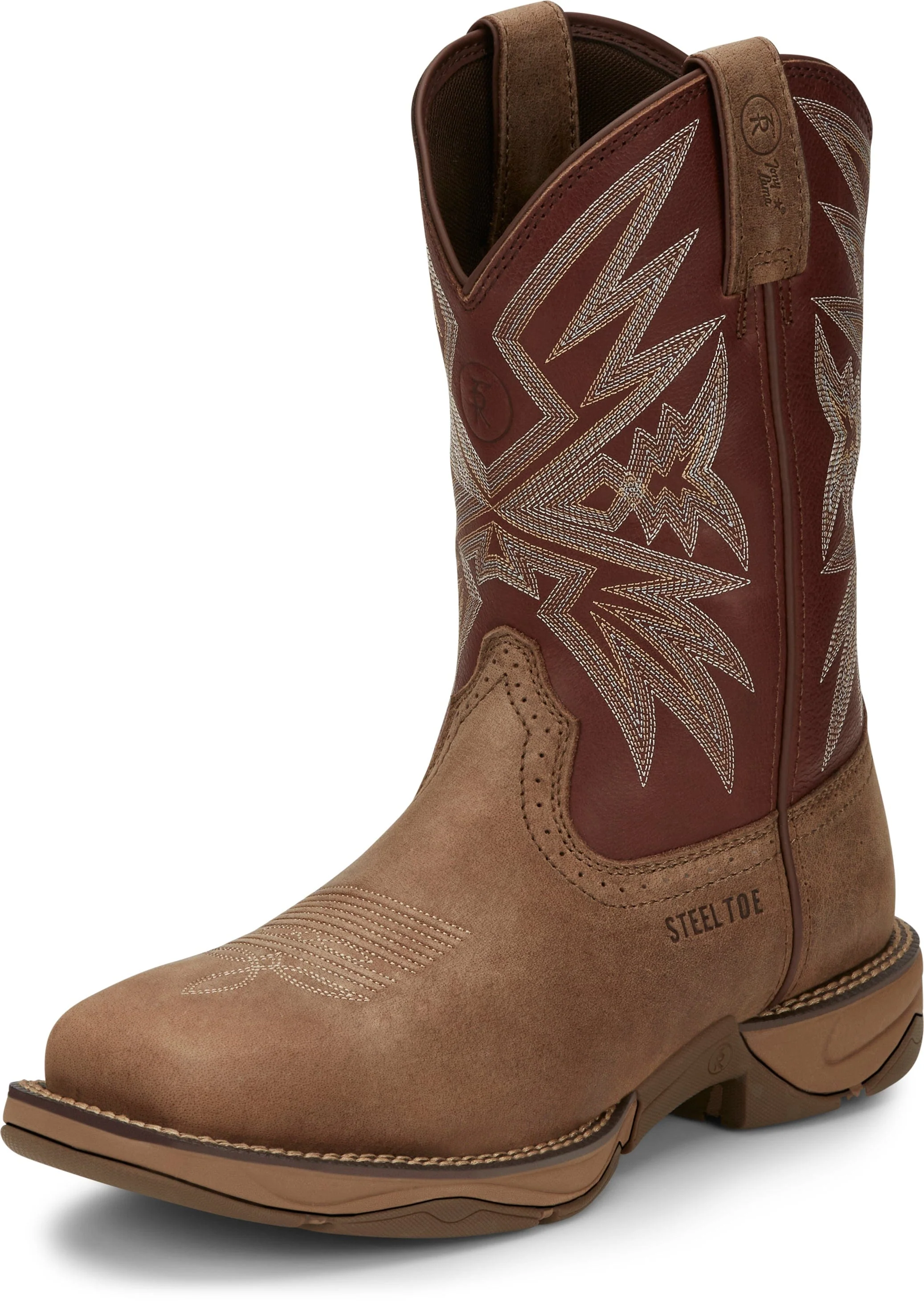 Tony Lama Men's Bartlett Amber 11" Wide Square Steel Toe Work Boot RR3359 - Image 3