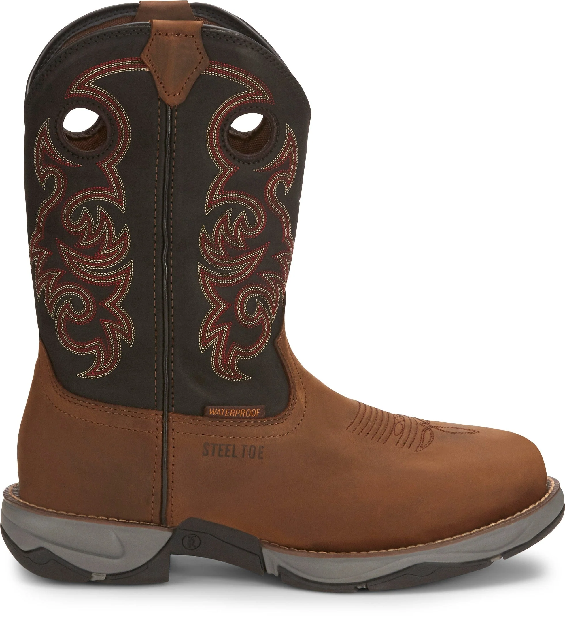 Tony Lama Men's Junction Brown Steel Toe Waterproof Work Boots RR3355 - Image 2