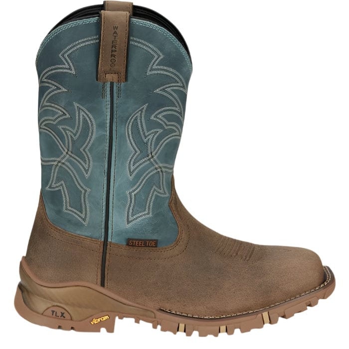 Tony Lama Men's Roustabout Tan Gaucho Steel Toe Waterproof Boot TW5008 - Image 2