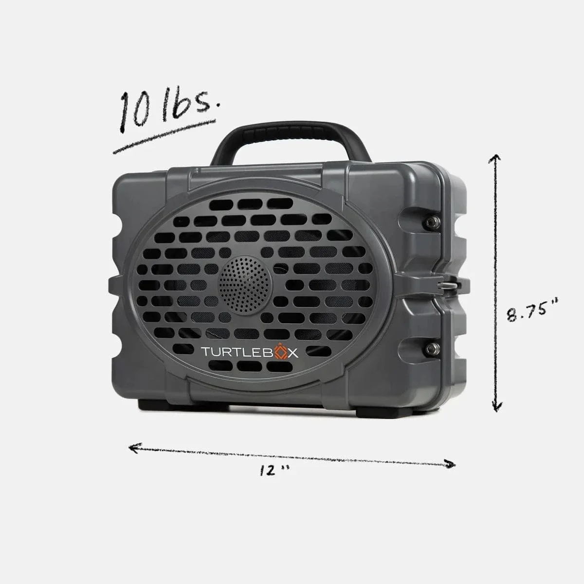 TurtleBox Gen3 Thunderhead Grey Bluetooth Speaker - Image 2