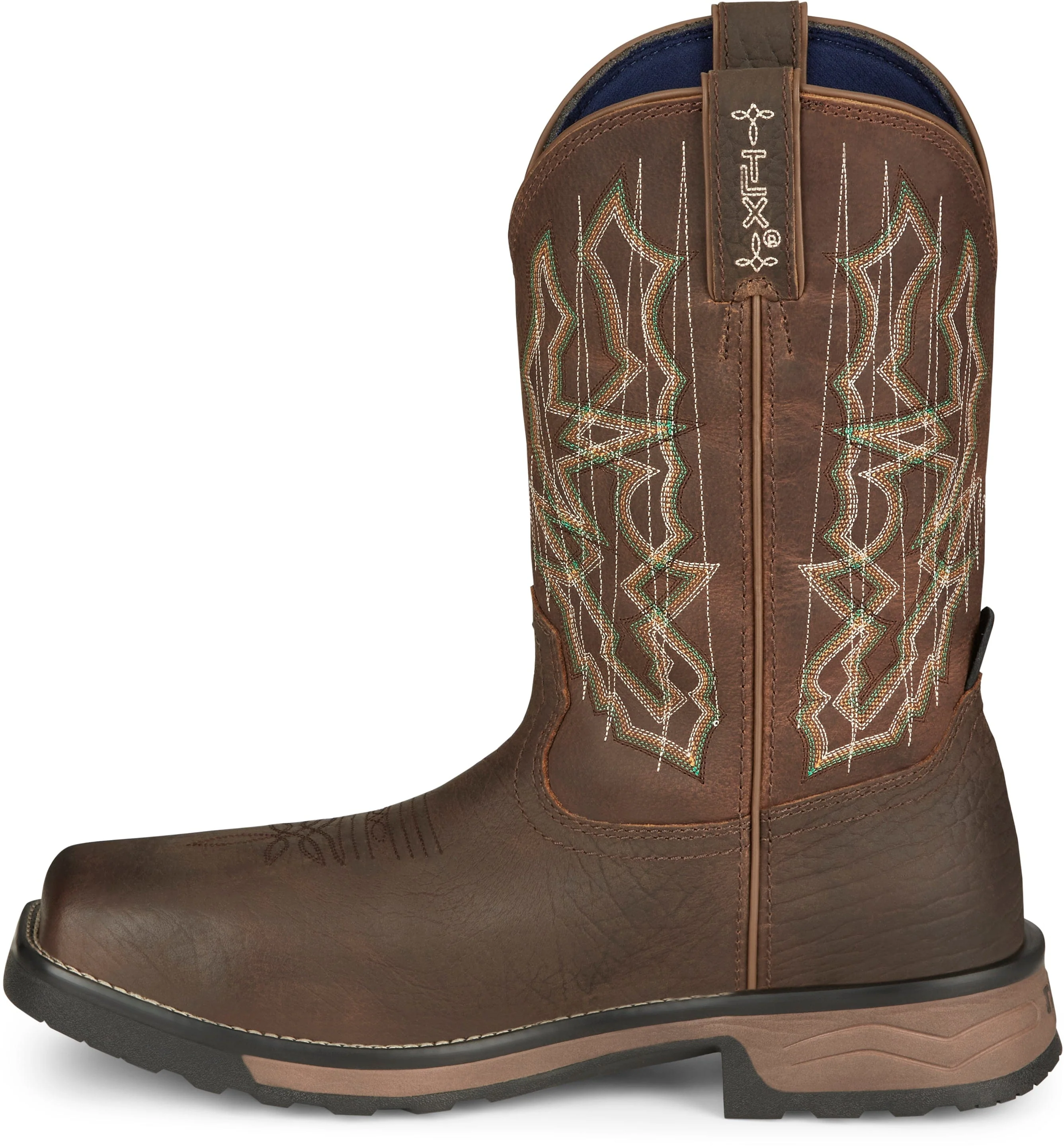 Tony Lama Men's Anchor Hickory Brown Waterproof Composite Toe Western Work Boots TW3415 - Image 3
