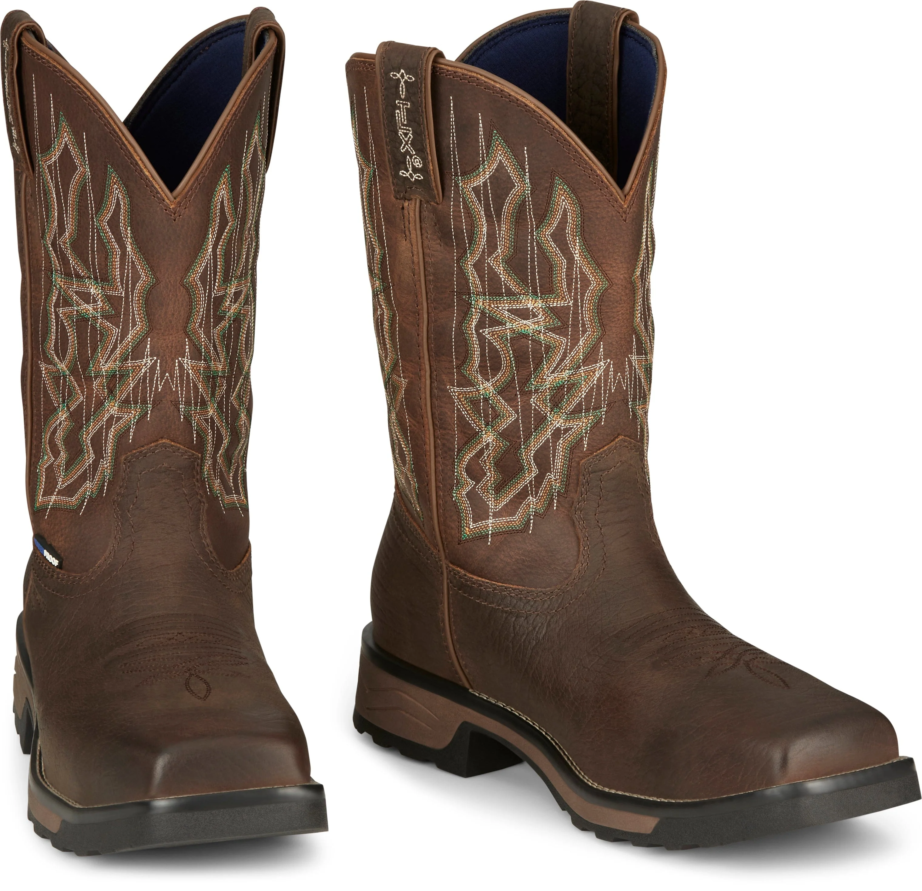 Tony Lama Men's Anchor Hickory Brown Waterproof Composite Toe Western Work Boots TW3415 - Image 7