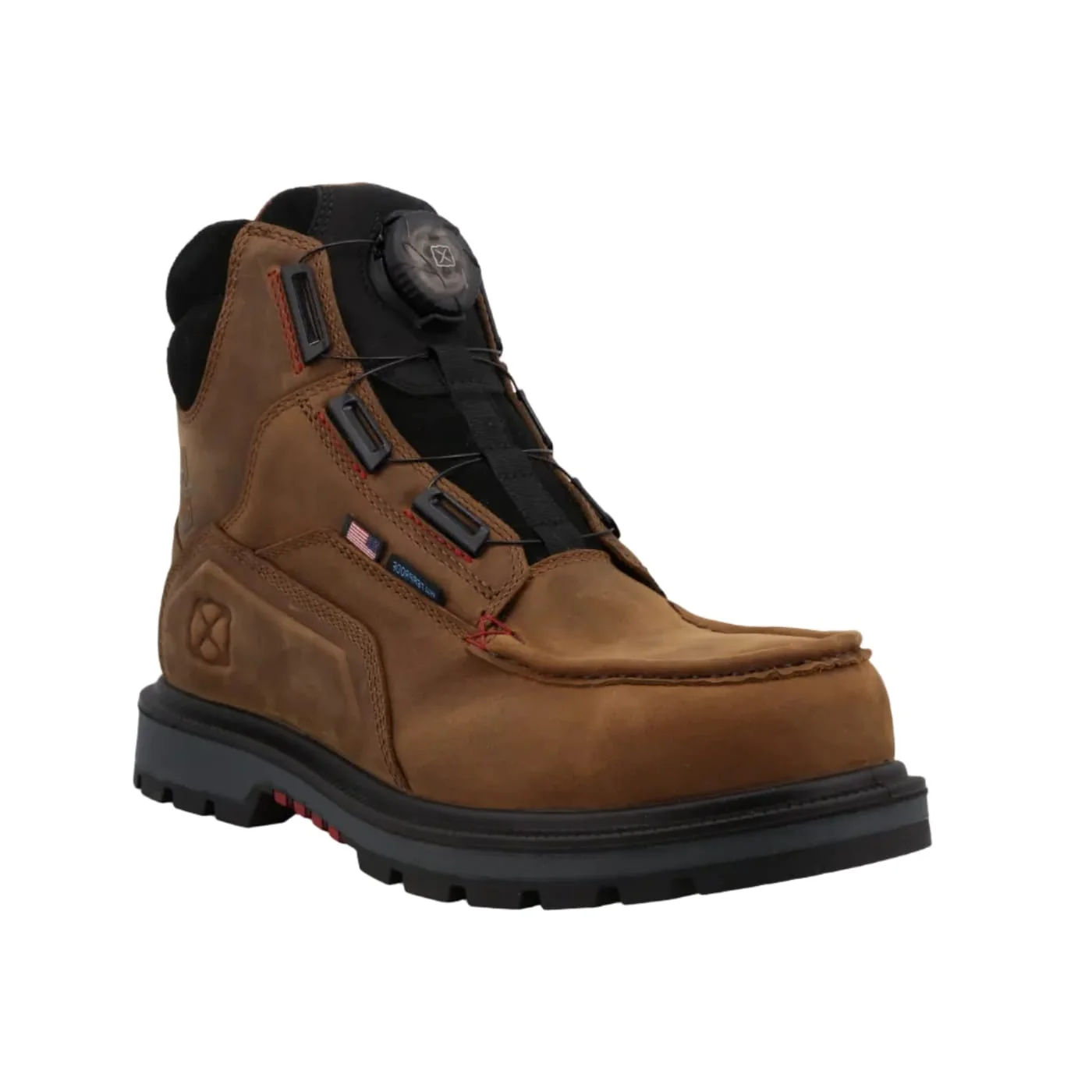 Twisted X Men's Brown & Black 6" Waterproof Nano Toe Quick Draw Work Boots MDANW02
