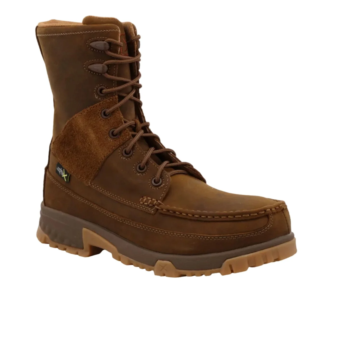 Twisted X Men's Distressed Saddle Comp Toe Lace Up Work Boot MXCCM01