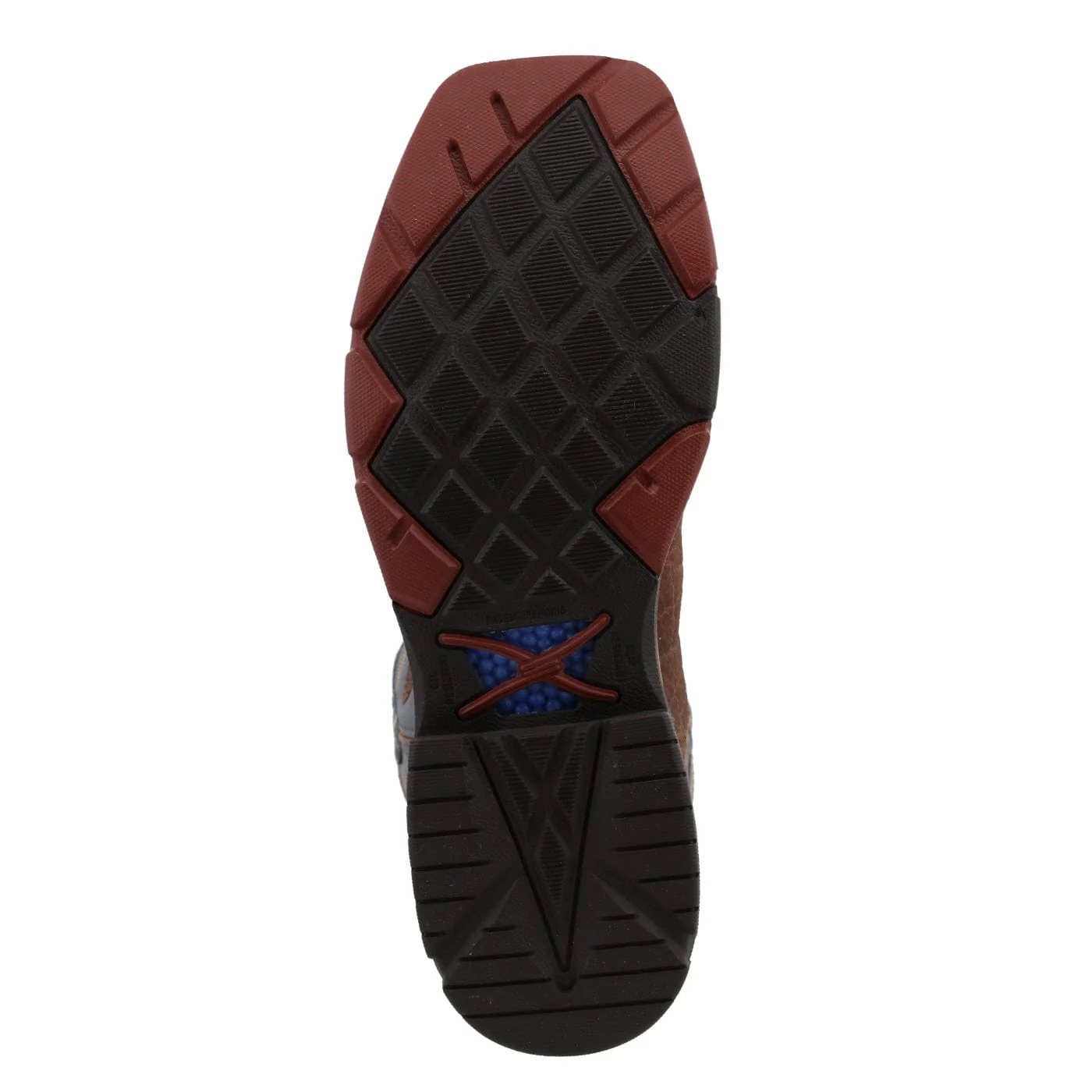 Twisted X Men's Distressed Saddle & Peacock Alloy Toe Work Boots MXBA005 - Image 3