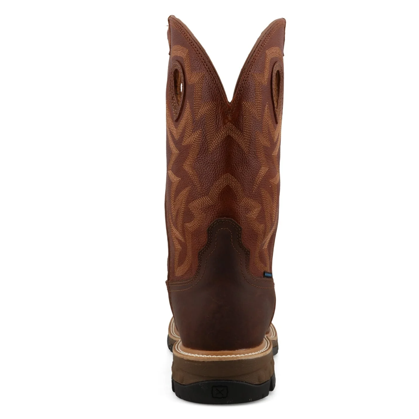 Twisted X Rust Brown and Saddle Waterproof Western Work Boot MXBW011 - Image 6