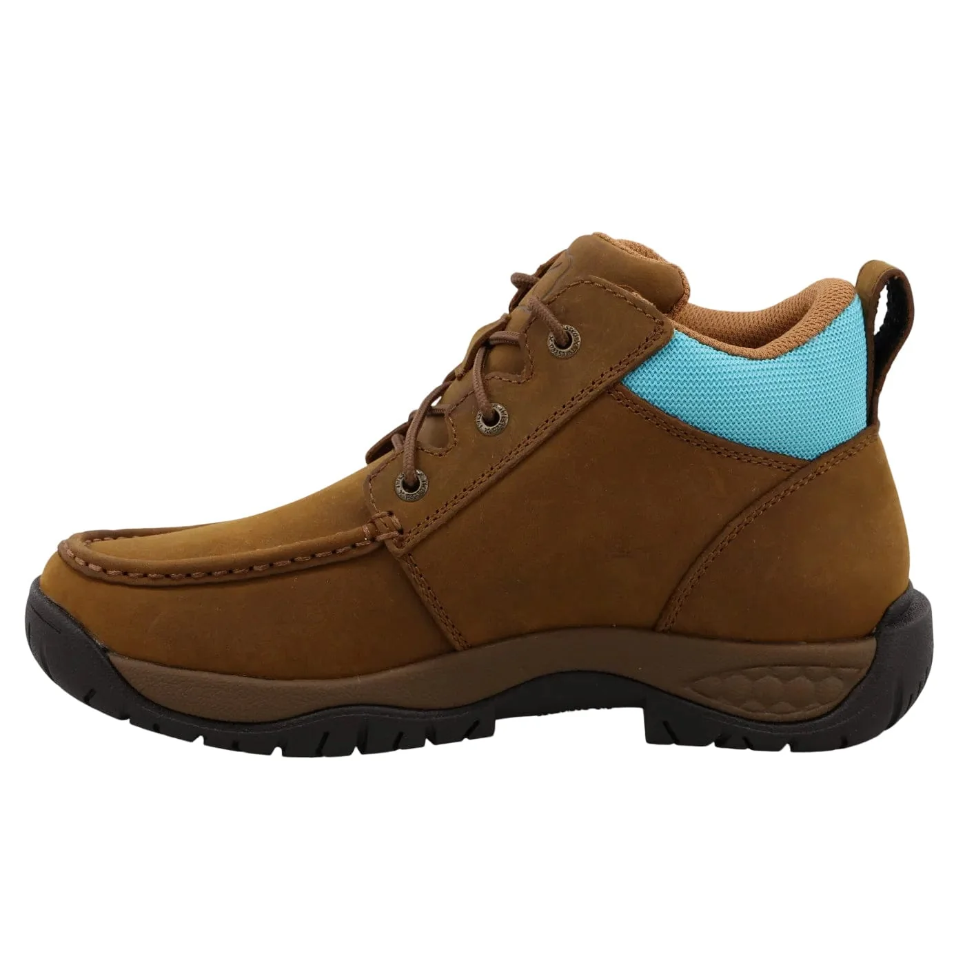 Twisted X Women's Oiled Saddle & Aruba Blue All Around Work Boot WAXW001 - Image 2