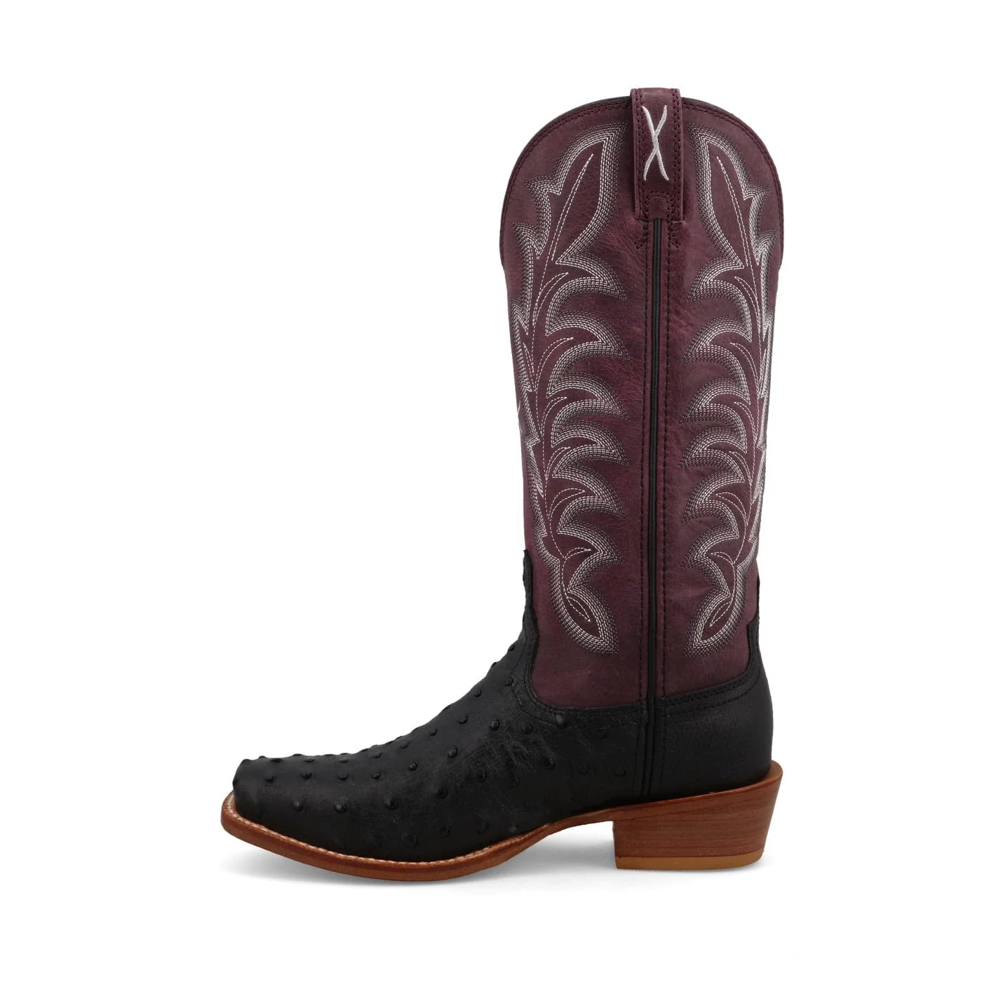 Twisted X Women's Reserve Black Ostrich & Purple Potion Exotic Boots WXPL001 - Image 2