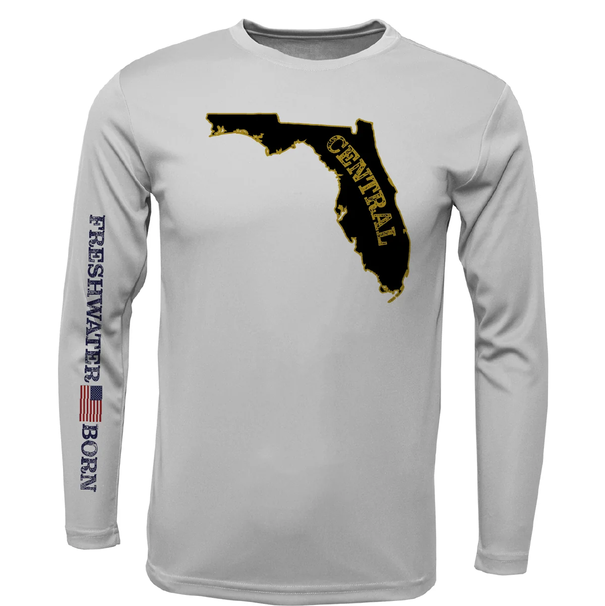 UCF Black and Gold Freshwater Born Girl's Long Sleeve UPF 50+ Dry-Fit Shirt - Image 7