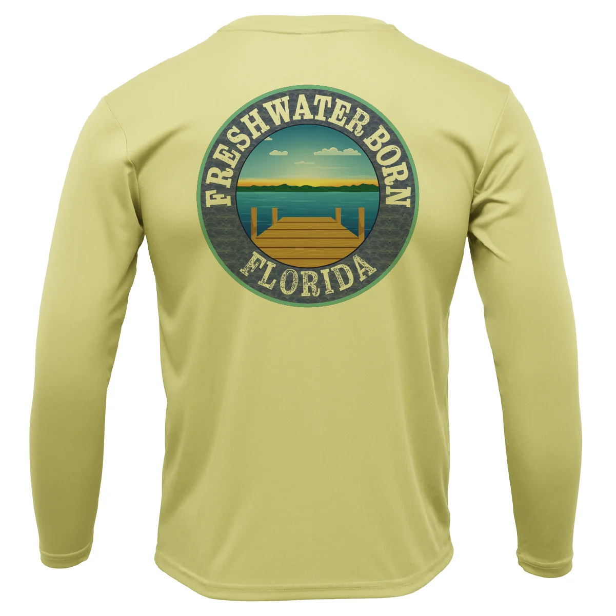 UCF Black and Gold Freshwater Born Men's Long Sleeve UPF 50+ Dry-Fit Shirt - Image 5