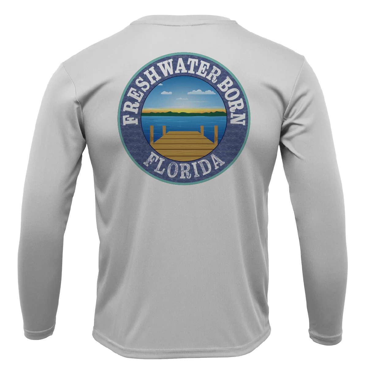 UCF Black and Gold Freshwater Born Men's Long Sleeve UPF 50+ Dry-Fit Shirt - Image 6