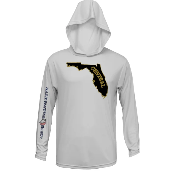 UCF Black and Gold Long Sleeve UPF 50+ Dry-Fit Hoodie - Image 13