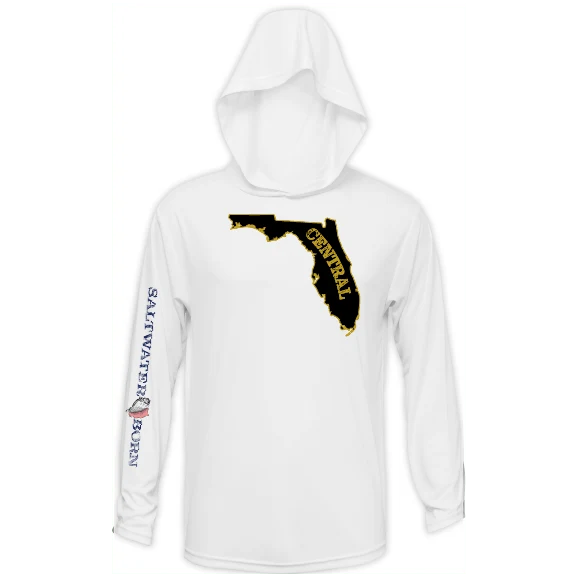 UCF Black and Gold Long Sleeve UPF 50+ Dry-Fit Hoodie - Image 39