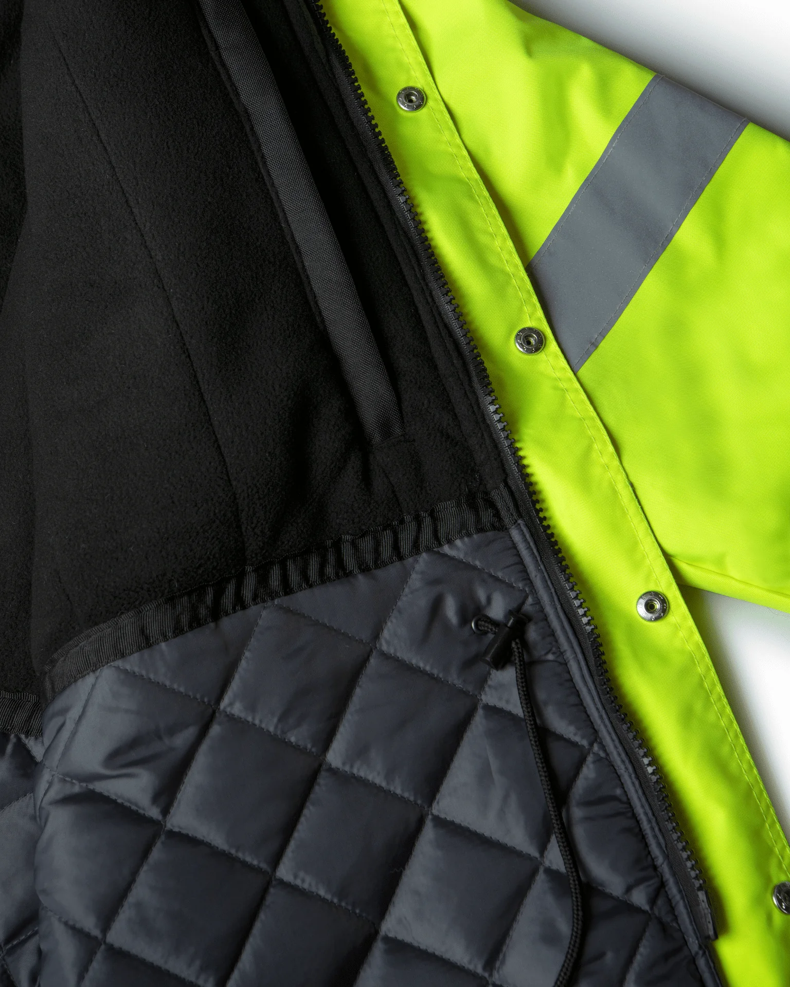 UHV1004 HiVis Contractor Jacket - Yellow - Image 2