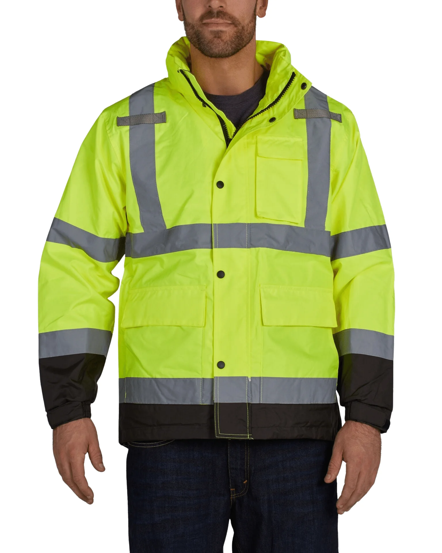 UHVR642 HiVis Rain Jacket - Image 6