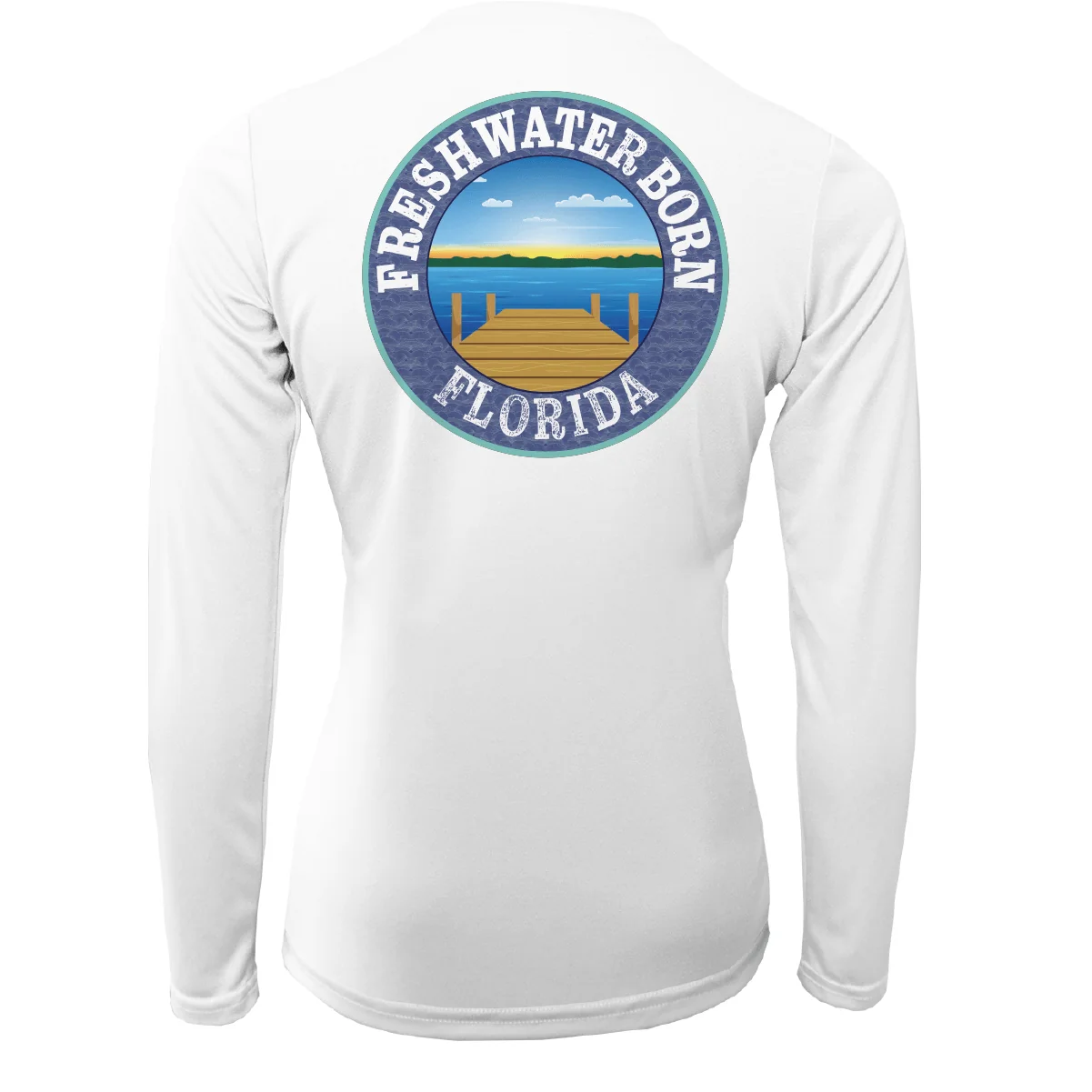 USF Green and Gold Freshwater Born Women's Long Sleeve UPF 50+ Dry-Fit Shirt - Image 6