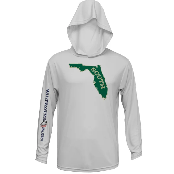USF Green and Gold Long Sleeve UPF 50+ Dry-Fit Hoodie - Image 5