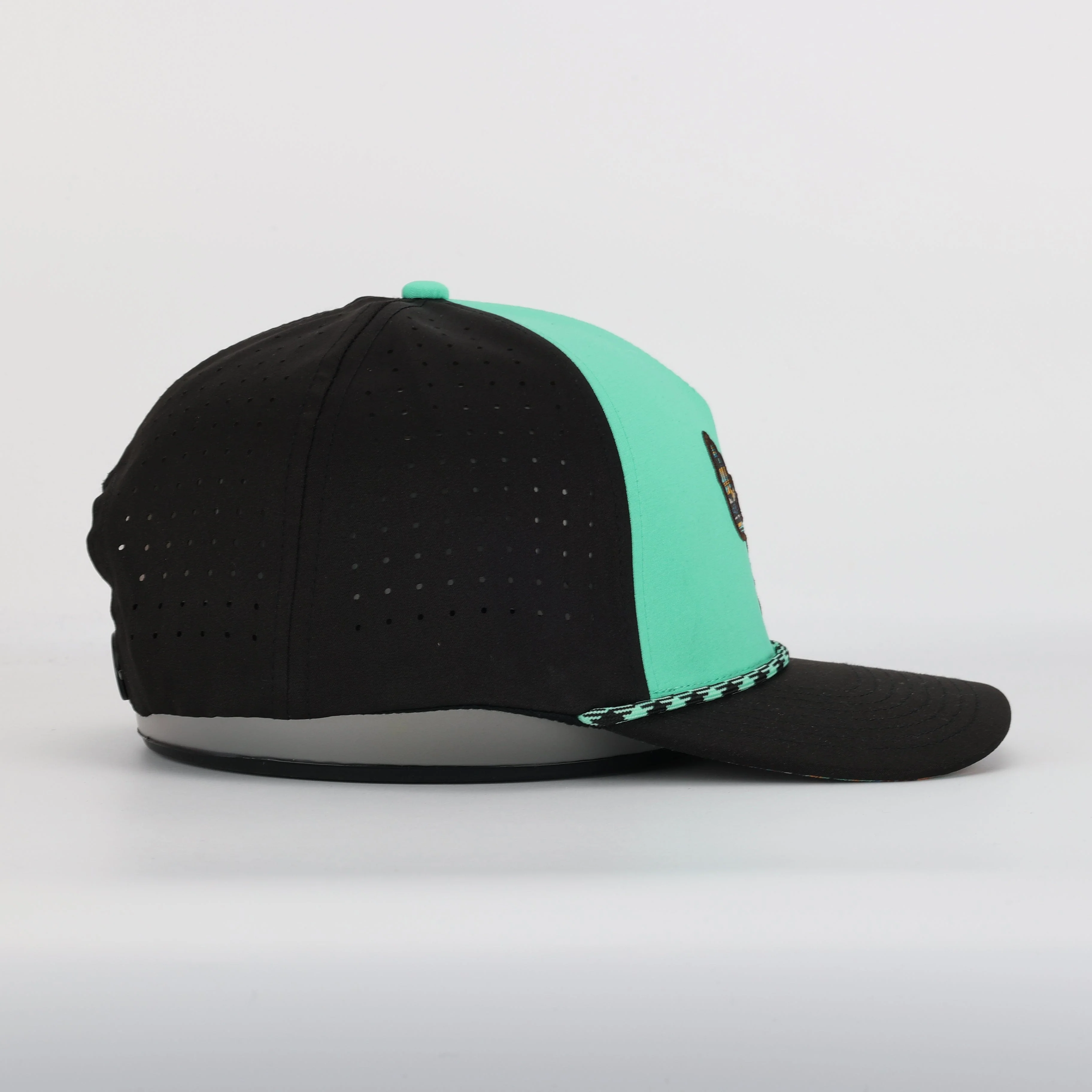 Whitetail Co. Western Buck Skull Teal Low/Mid Profile Trucker - Image 6