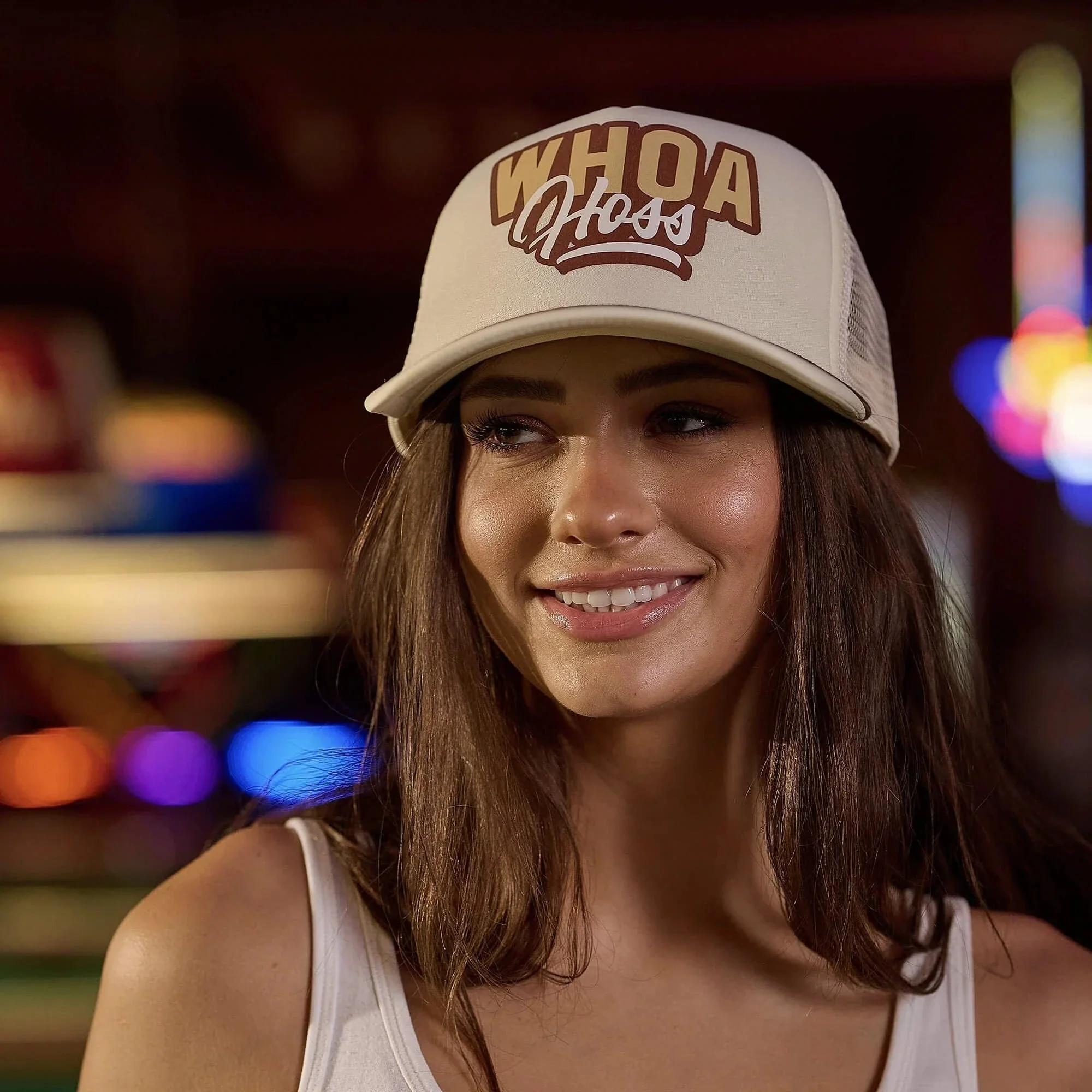 Whoa Hoss Foam Trucker Hat - Image 4