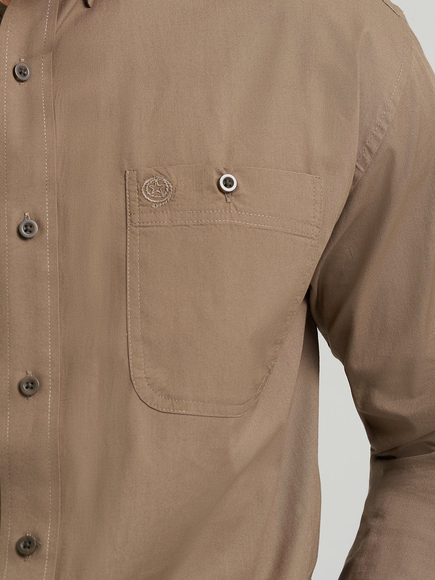 Wrangler George Strait Walnut Button Down Shirt 112368207 - Image 4