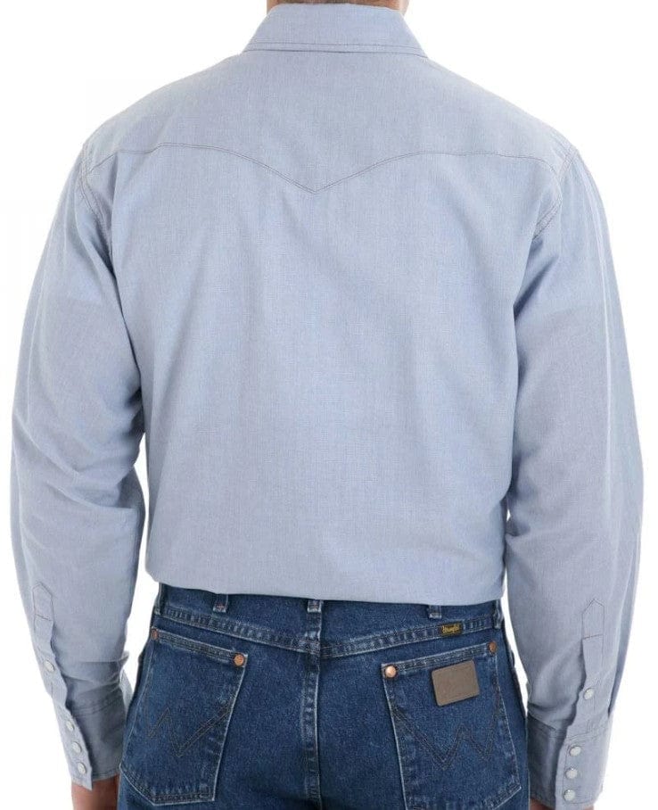 Wrangler Men's Cowboy Cut Chambray Western Work Shirt 70130MW - Image 2