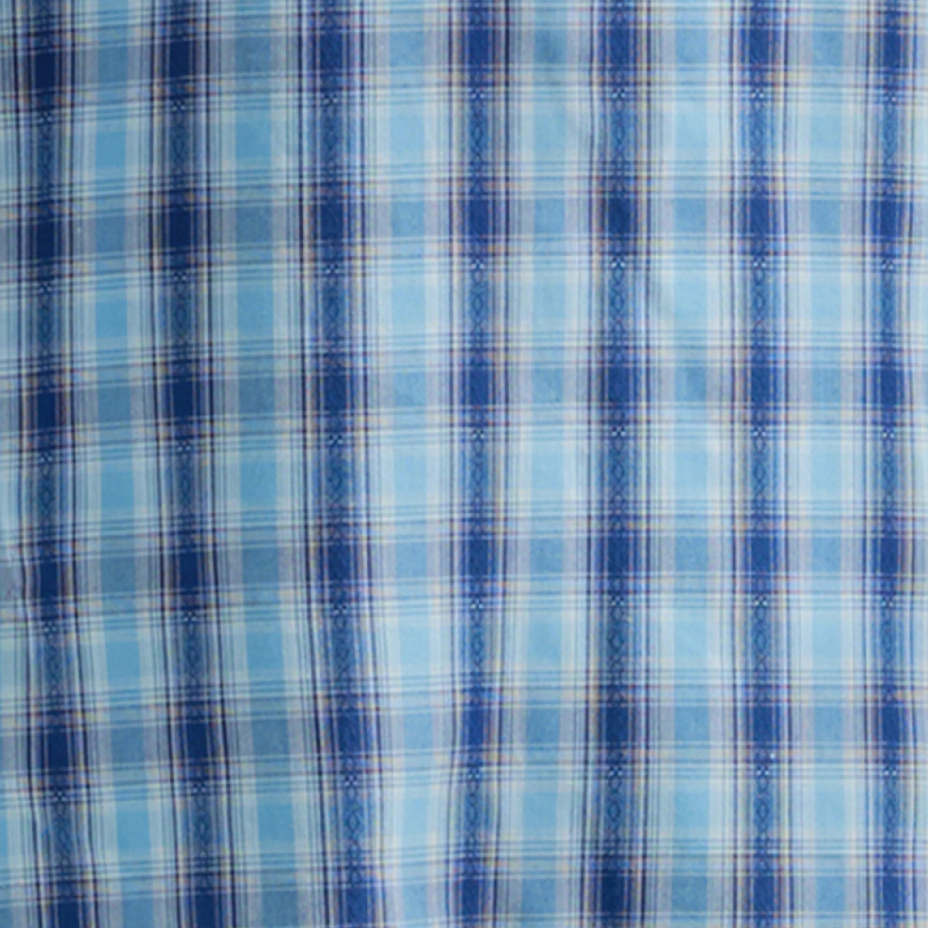 Wrangler Men's Fashion Navy Blue Long Sleeve Western Snap Plaid Shirt 112324669 - Image 4