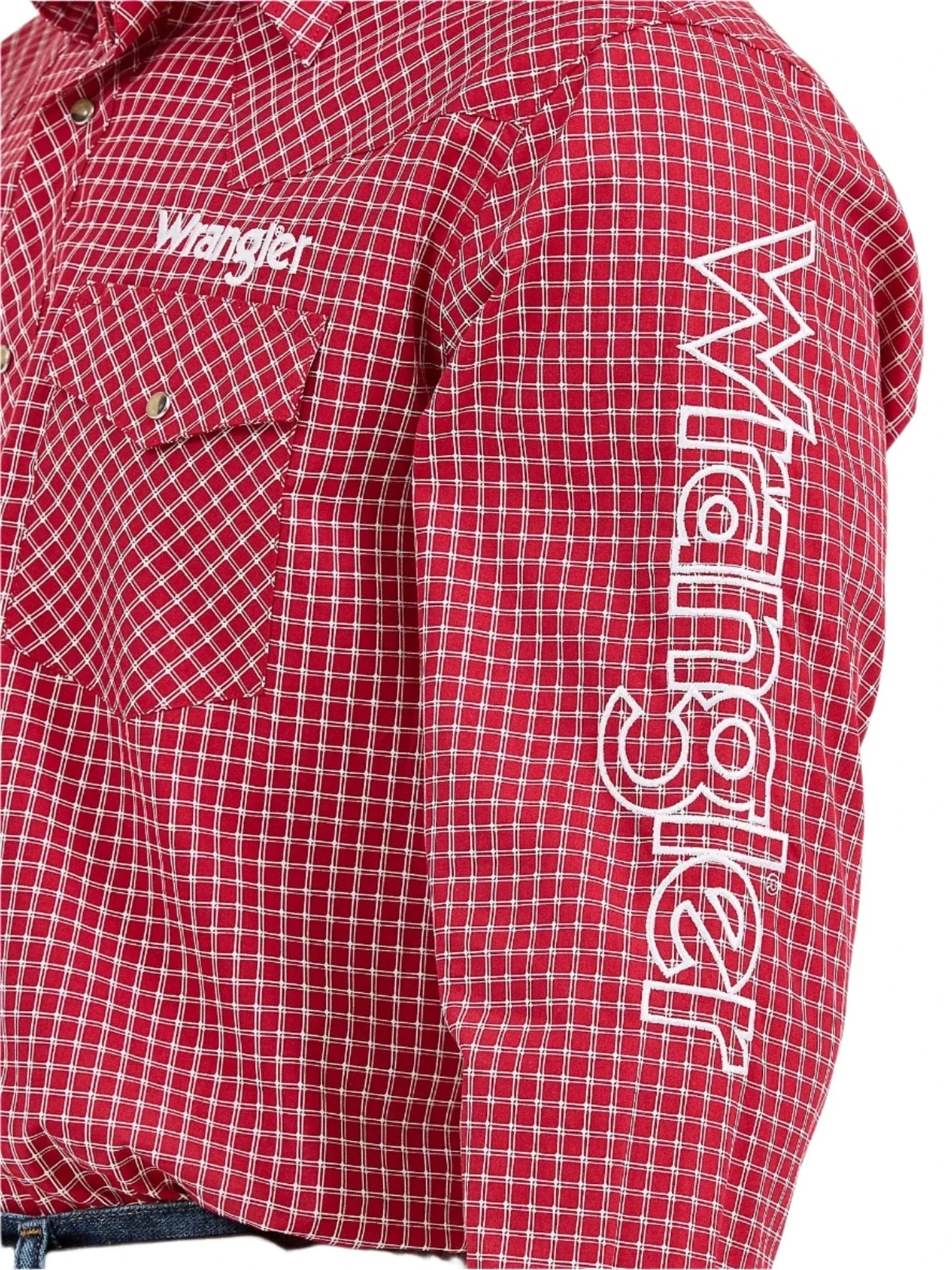 Wrangler Men's Logo Long Sleeve Western Snap Shirt 112359468 - Image 4