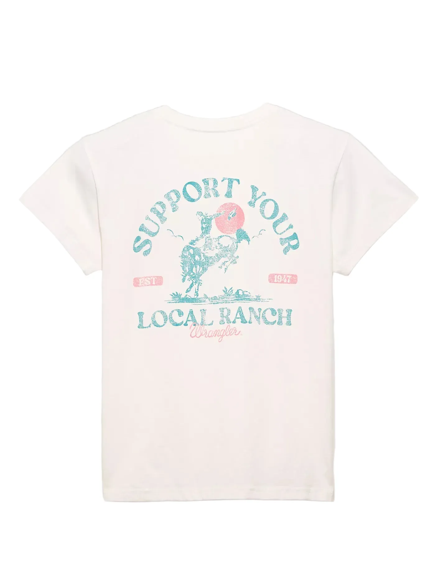Wrangler Women's Bright White Local Ranch Retro Tee 112372987