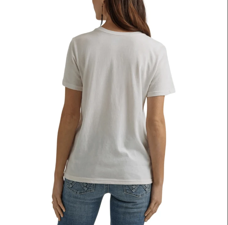 Wrangler Women's Logo Cowboy Marshmallow Graphic T-Shirt 112344166 - Image 2