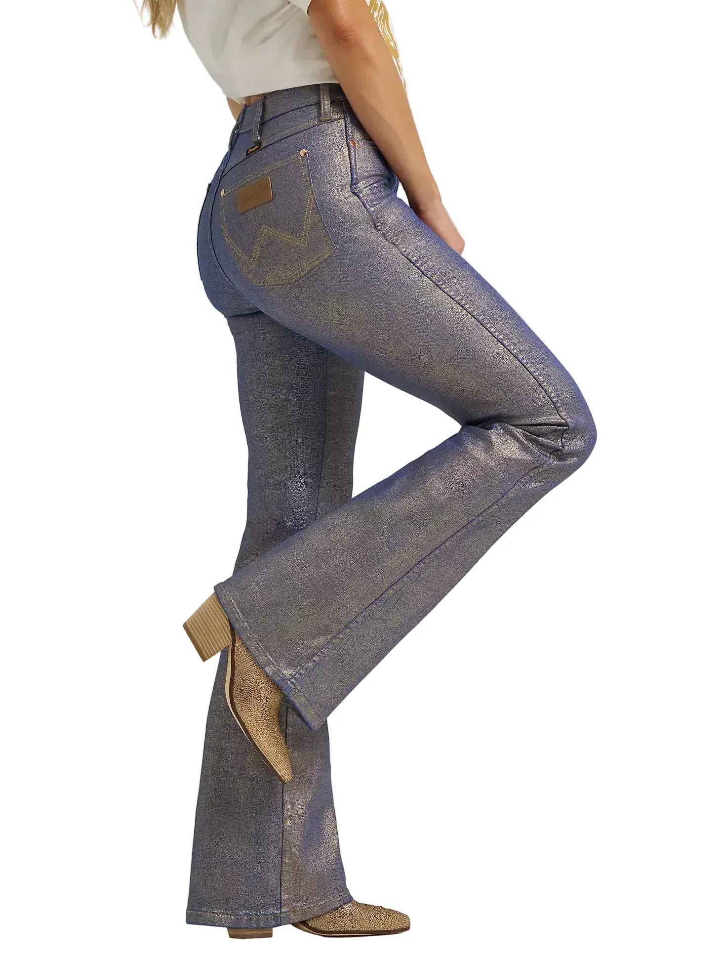 Wrangler X Lainey Wilson Women's Glitter Flare Jeans 112373925 - Image 2